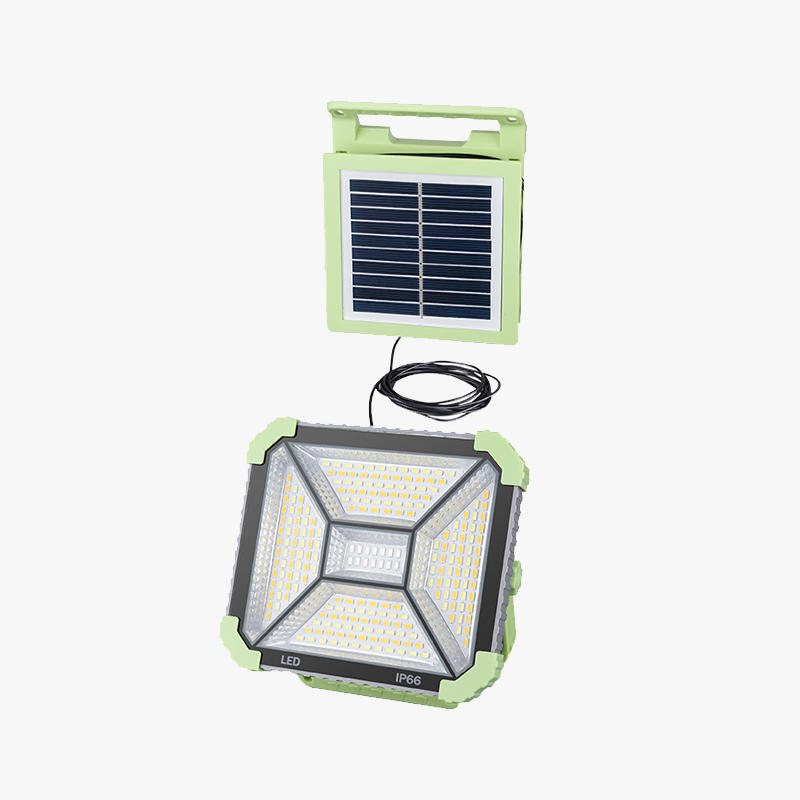 Solar powered remote control small five-hole flood light