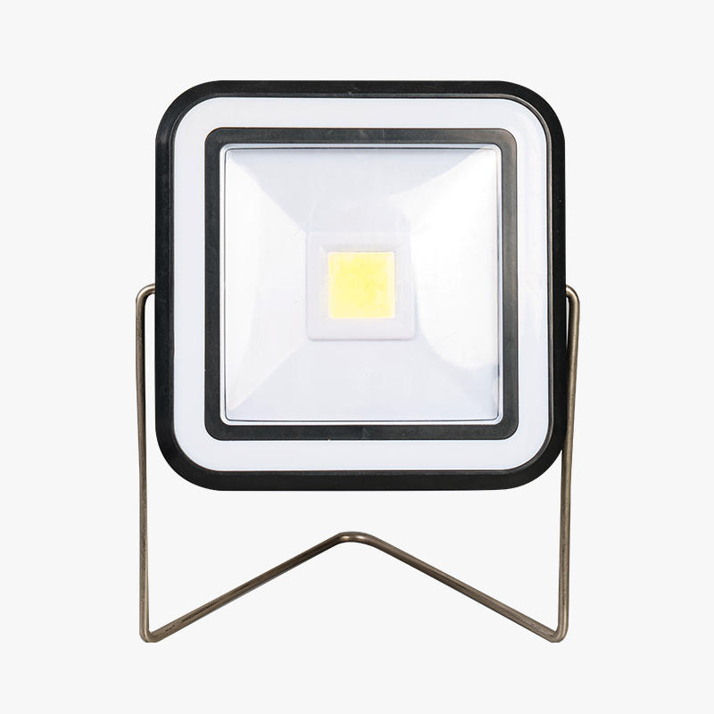 Solar powered square work camping lamp